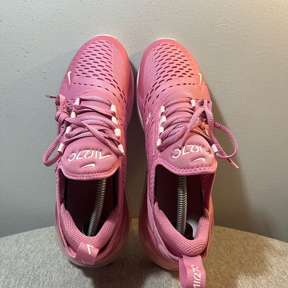 Nike Air Max 270 BG Flamingo Pink Pink Foam Size 6.5Y/ Women's Size 8 HQ1553-646 - Picture 8 of 11
